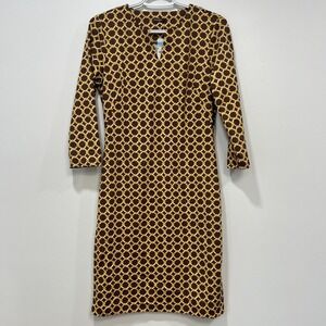 J‎ Mclaughlin Carly Dress Small NWT $228 3/4 Sleeve Knee Catalina Raising Cane